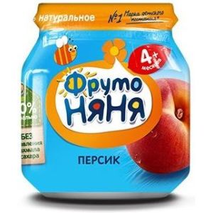 ФрутоНяня пюре персики 100 гр./12 шт.