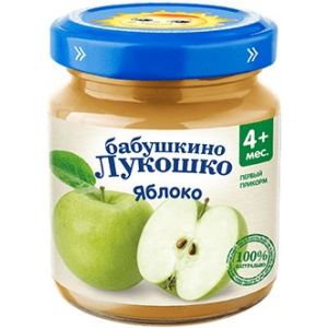 Бабушкино Лукошко пюре яблоко 100 гр./6 шт.