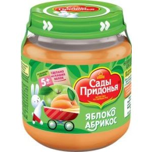 Сады Придонья пюре яблоко и абрикос 120 гр./12 шт.