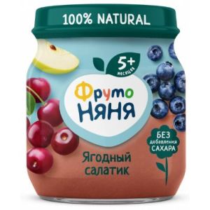 ФрутоНяня пюре ягодный салатик 100 гр./12 шт.