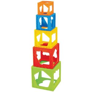 Бебелино пирамидка-кубики 57028
