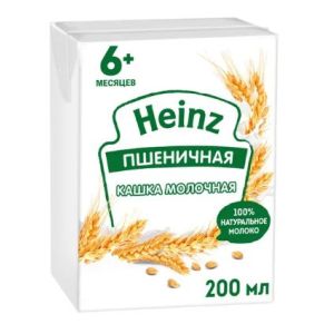 Хайнц каша пшеничная молочная 200 мл.