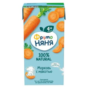 Фрутоняня сок нектар морковь с мякотью 200 мл./18 шт.