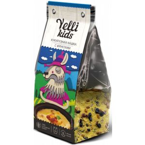 Yelli Kids детская каша кукурузная с фруктами 120 гр.