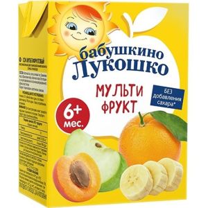 Бабушкино Лукошко сок мультифрукт 200 мл./18 шт.