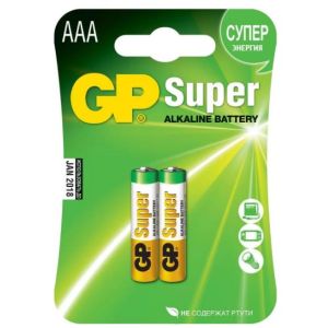 GP Супер батарейка ААА 2 шт.