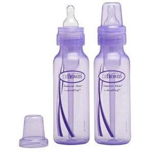 Доктор Браун набор пластиковых бутылочек, стандартное горло, силиконовая соска с 0 мес. 250 мл. 2 шт. 82505