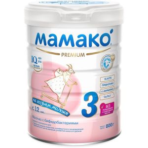 Мамако Премиум 3 напиток на основе козьего молока 800 гр.