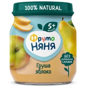 ФрутоНяня пюре яблоко и груша 100 гр./12 шт.