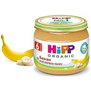 Хипп пюре банан 80 гр./6 шт.