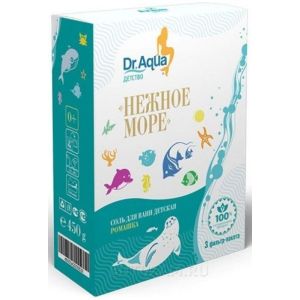 Доктор Аква морская природная соль с ромашкой для ванны 450 гр.