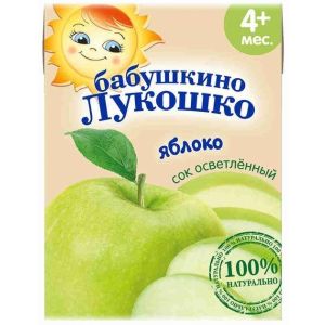 Бабушкино Лукошко сок яблоко осветленный 200 мл./18 шт.