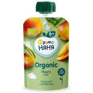 ФрутоНяня Organic пюре манго 90 гр. Пауч/12 шт.