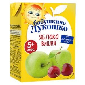 Бабушкино Лукошко сок яблоко и вишня осветленный 200 мл./18 шт.