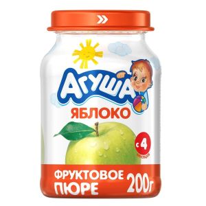 Агуша пюре яблоко 200 гр./8 шт.