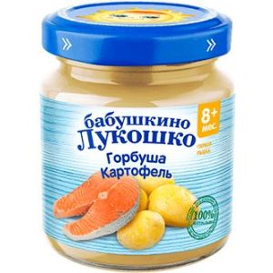 Бабушкино Лукошко пюре горбуша и картофель 100 гр./6 шт.