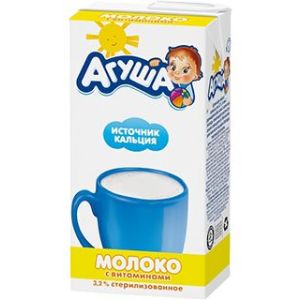 Агуша молоко с витаминами 3,2% 500 мл.