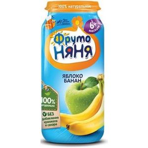 ФрутоНяня пюре яблоко и банан 250 гр./12 шт.