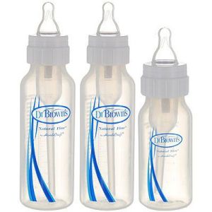 Доктор Браун набор пластиковых бутылочек, стандартное горло, силиконовая соска 3 шт. 230