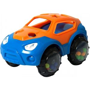 Машинка-неразбивайка оранжево-синяя 16676