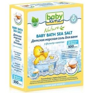 Беби Лайн морская соль для ванны 500 гр.