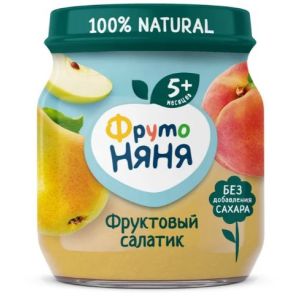 ФрутоНяня пюре фруктовый салатик 100 гр./12 шт.