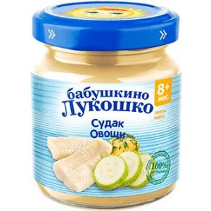 Бабушкино Лукошко пюре судак с овощами 100 гр./6 шт.