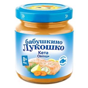 Бабушкино Лукошко пюре кета с овощами 100 гр./6 шт.