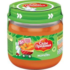 Сады Придонья пюре морковь 80 гр./12 шт.