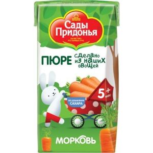 Сады Придонья пюре морковь 125 гр./18 шт.