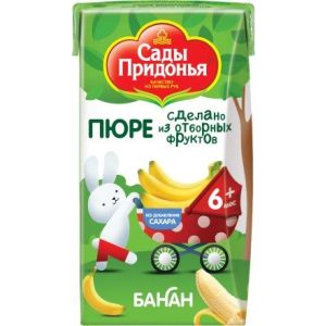 Сады Придонья пюре банан 125 гр./18 шт.