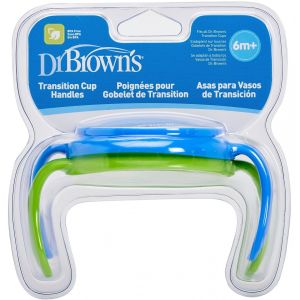 Доктор Браун ручки для поильников 071 Голубой и зелёный