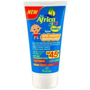 Африка Кидс солнцезащитный крем для чувствительной кожи 45SPF 50 мл.