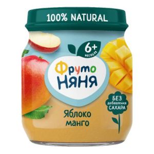 ФрутоНяня пюре яблоко и манго 100 гр./12 шт.