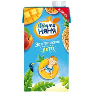 Фрутоняня сок нектар смесь фруктов с манго 500 мл.