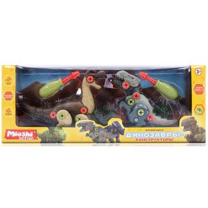 Миоши Динозавры-конструкторы: Диплодок и тираннозавр 20 см. 0707019
