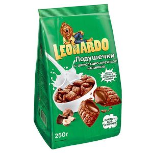 Леонардо шоколадно-ореховые подушечки 250 гр. 148