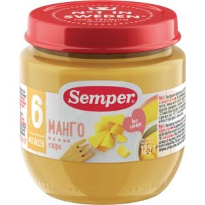 Семпер пюре манго 125 гр./12 шт.