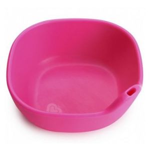 Манчкин силиконовая тарелка с носиком 11215 Розовая