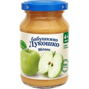 Бабушкино Лукошко пюре яблоко 190 гр./6 шт.