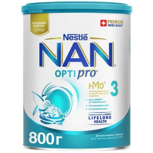 Нан Оптипро 3 молочный напиток 800 гр.
