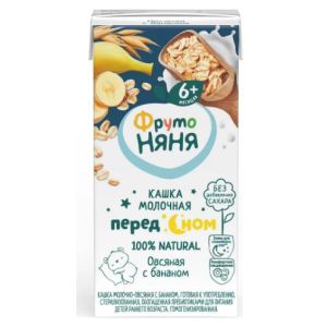 ФрутоНяня каша овсяная с бананом молочная 200 мл./18 шт.