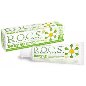 Рокс зубная паста Ромашка с 0-3 лет 45 гр.