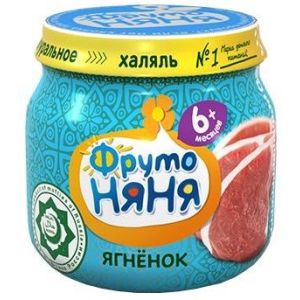 ФрутоНяня халяль пюре ягненок 80 гр./12 шт.