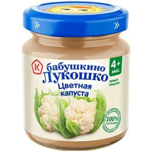Бабушкино Лукошко пюре цветная капуста 100 гр./6 шт.