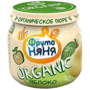 ФрутоНяня Organic пюре яблоко 80 гр./12 шт.