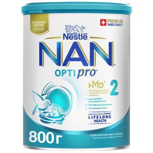 Нан Оптипро 2 молочная смесь 800 гр.