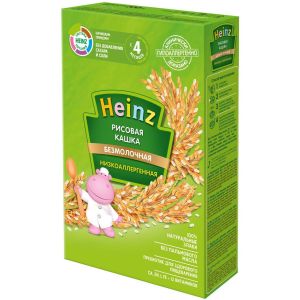 Хайнц каша рисовая низкоаллергенная без молока 160 гр.