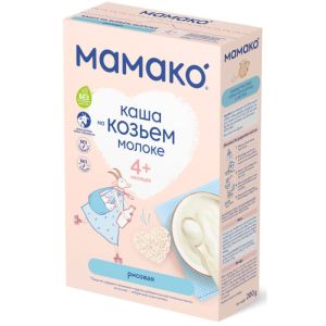 Мамако каша рисовая на козьем молоке 200 гр.