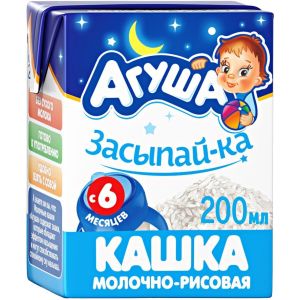 Агуша Засыпайка каша рисовая молочная 200 мл.